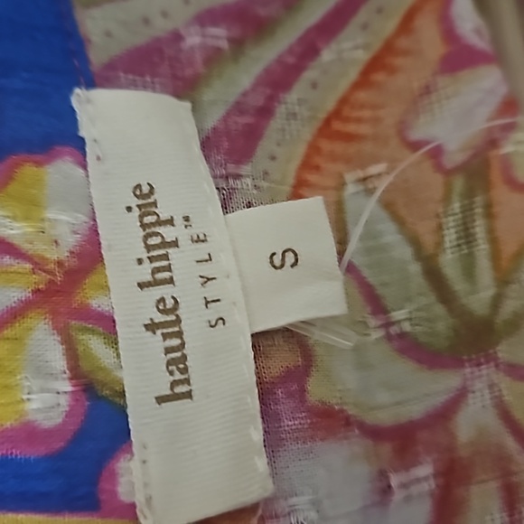 Haute Hippie Long Sleeve Boho Blouse V Neck Women Small - Picture 2 of 6